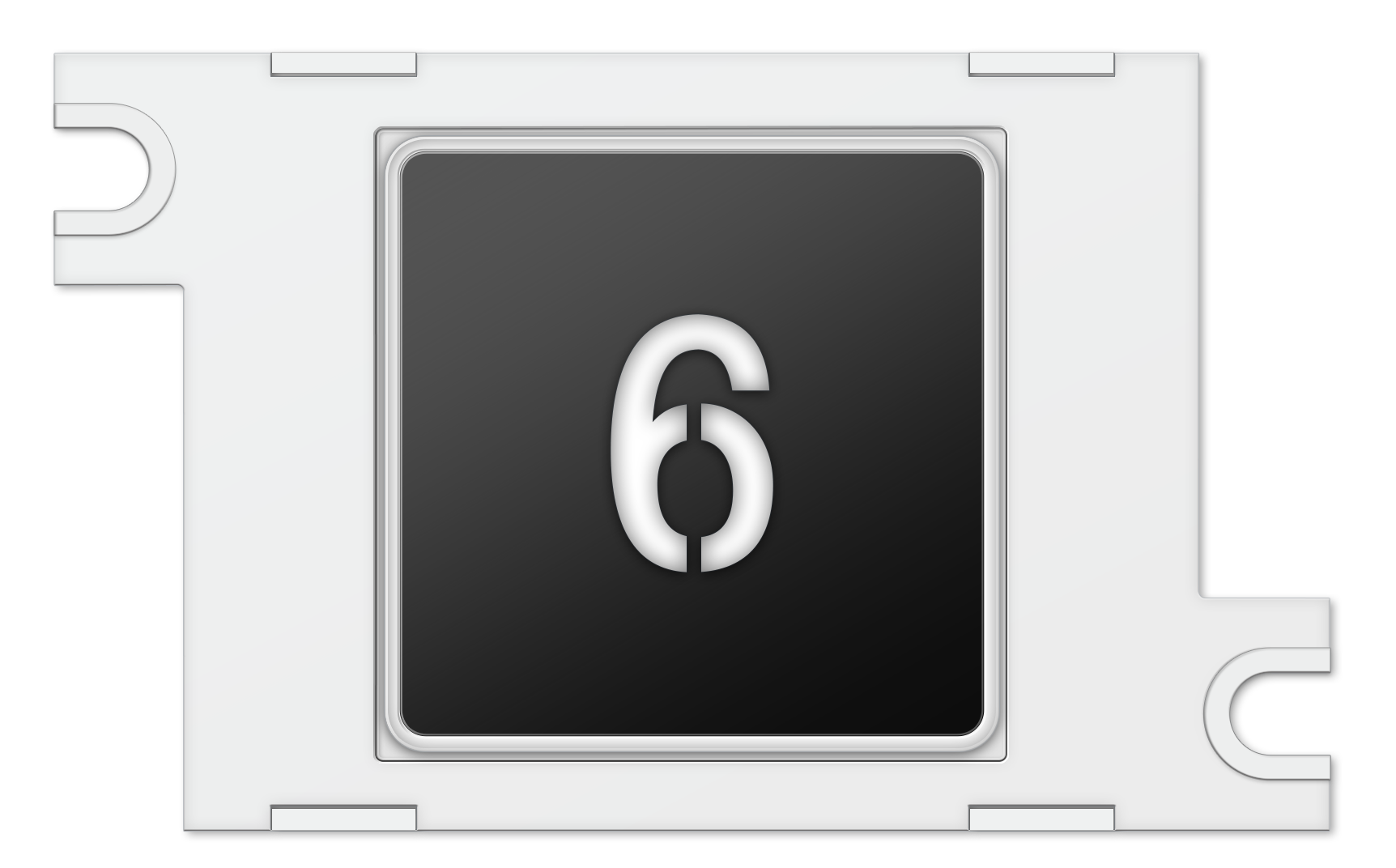 35-type square full metal lettering touch button 35-type square full metal lettering touch button