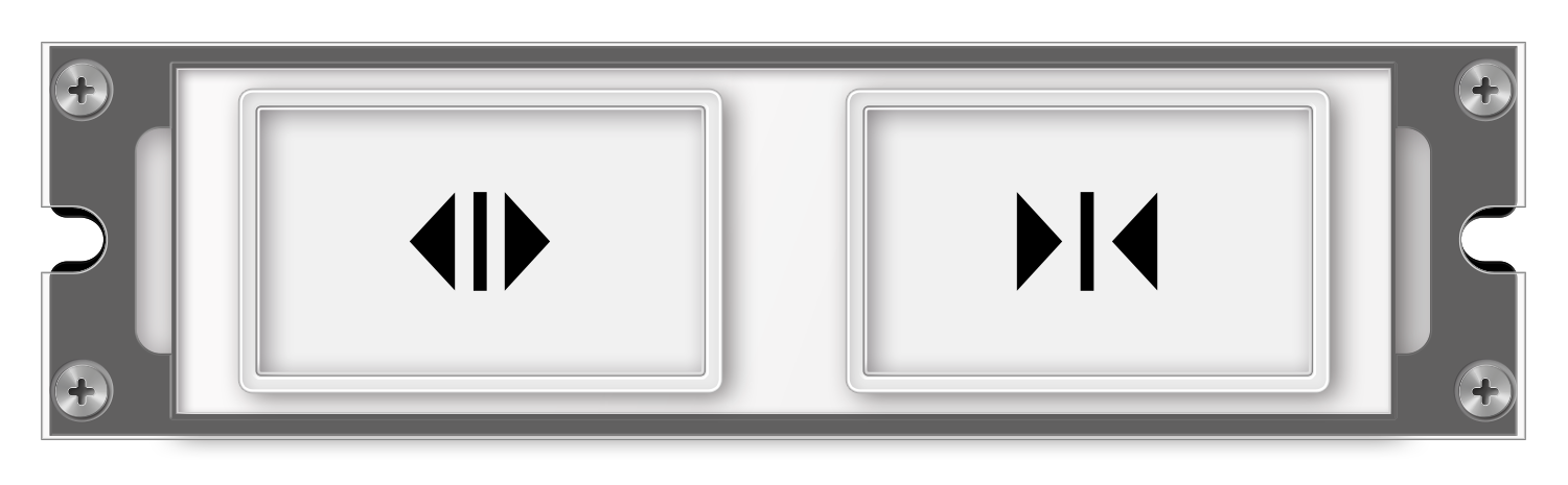 125-type square acrylic micro-switch button (dual button) 125-type square acrylic micro-switch button (dual button)