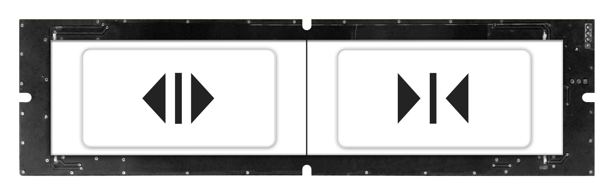 180-type square acrylic touch button (dual key) 180-type square acrylic touch button (dual key)