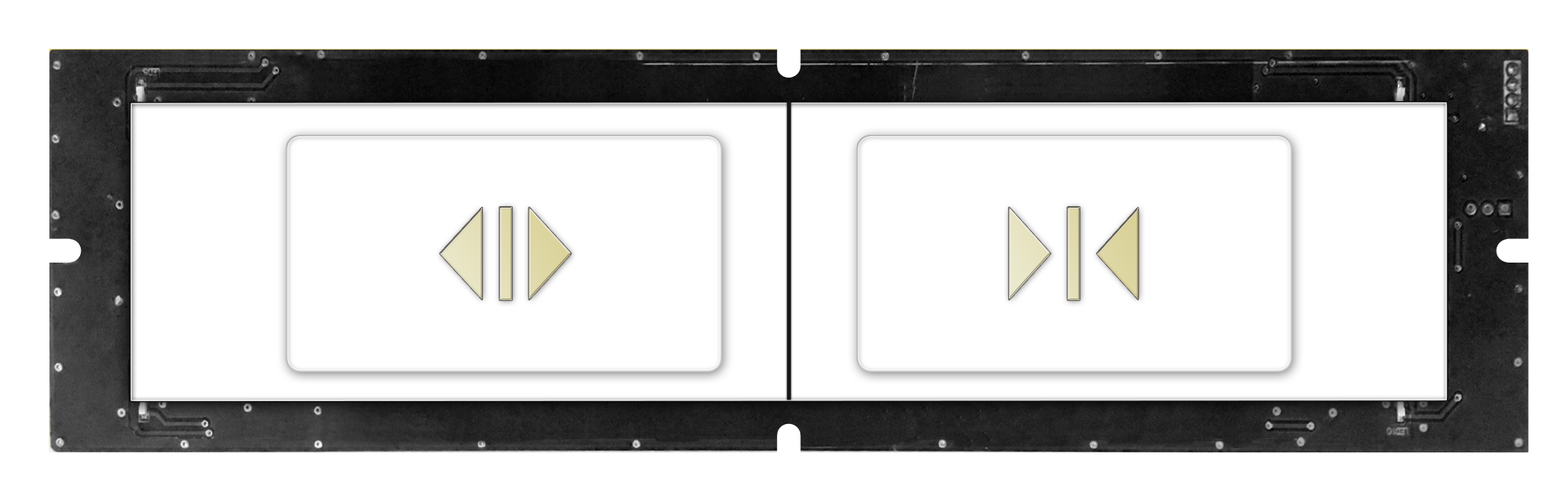 150-type square metal character touch button (dual key) 150-type square metal character touch button (dual key)