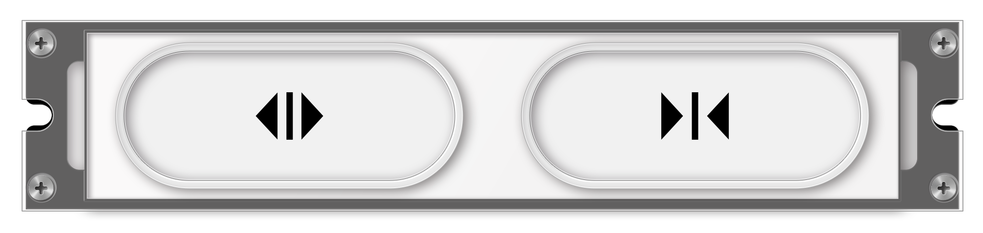 180° arc-shaped acrylic micro-switch button (dual button) 180° arc-shaped acrylic micro-switch button (dual button)