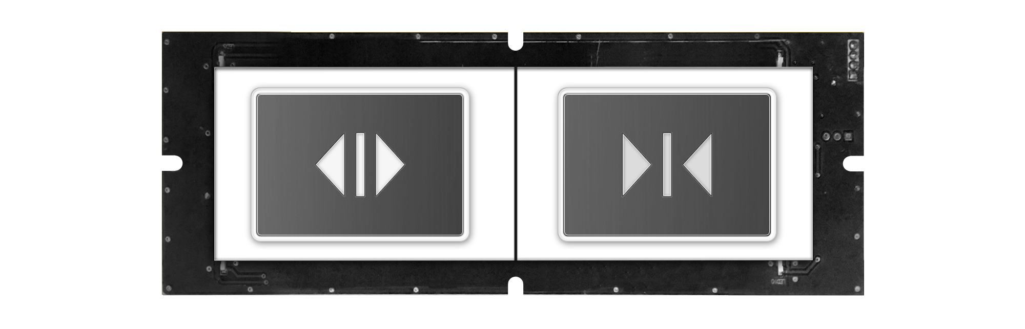 120-type square full metal lettering touch button (dual key) 120-type square full metal lettering touch button (dual key)