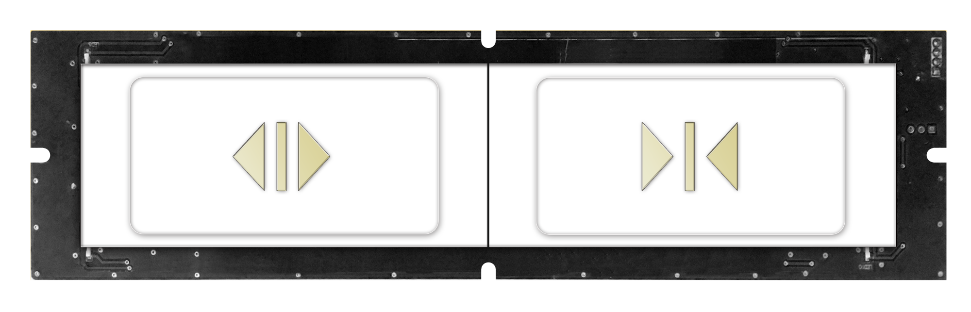 180-type arc-shaped metal character touch button (dual key) 180-type arc-shaped metal character touch button (dual key)