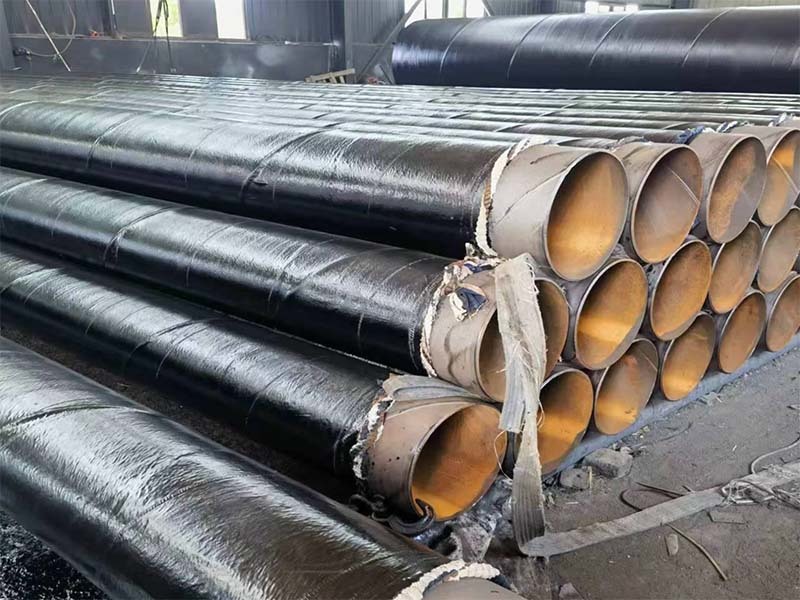 Two cloth, three oil/four cloth, six oil anti-corrosion steel pipes