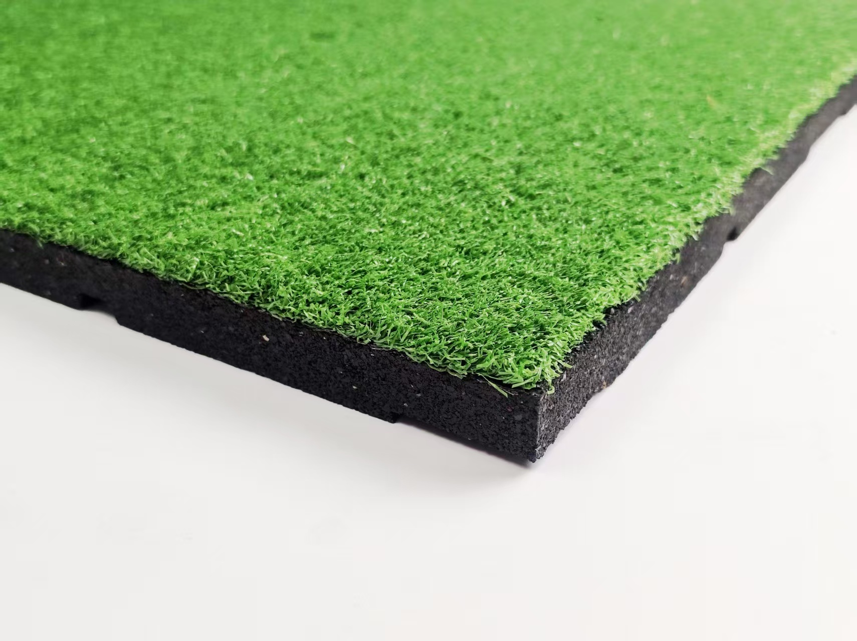 Outdoor Artificial grass rubber floor tiles Shock-absorbing Sound insulation