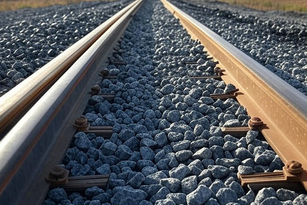 Geogrids strengthen roadbed in railway construction