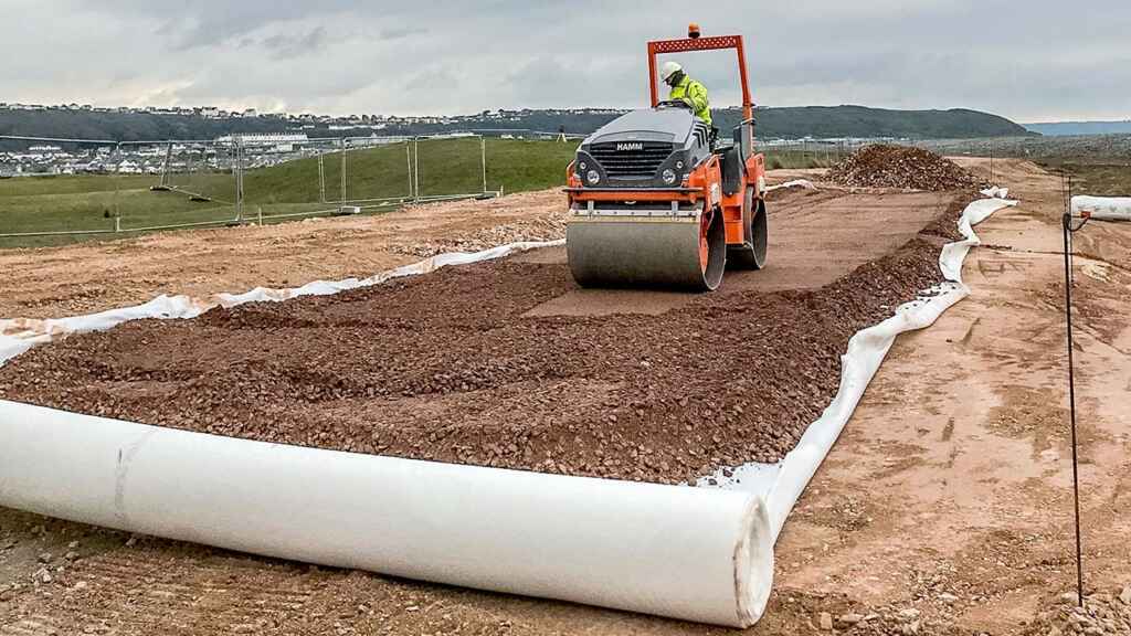 120g PP Staple Fiber Nonwoven Geotextile Polypropylene