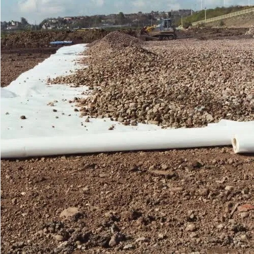 Sand and gravel isolation polyester filament non-woven geotextile