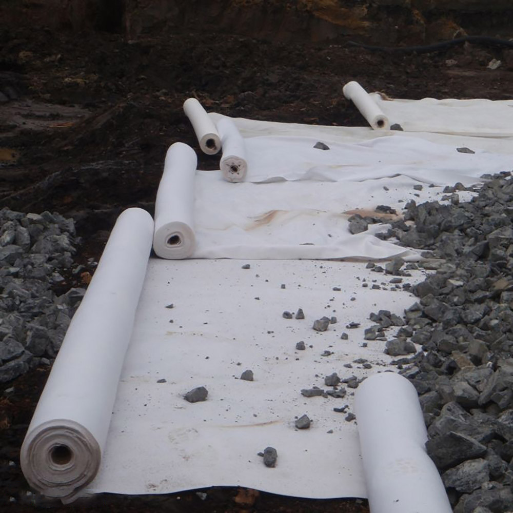 High strength polypropylene non-woven geotextile fabric