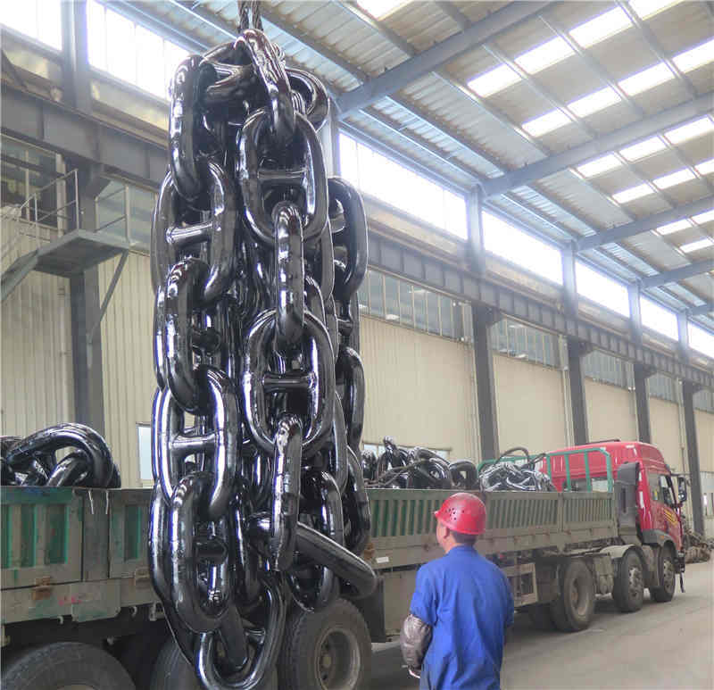 Ship Anchor Chain for 20600TEU Container Ship (Grade 3, ø142mm)