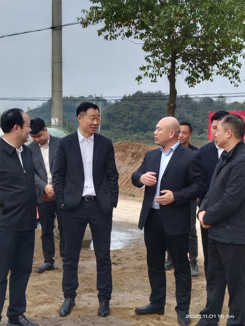 市委書記董方平，市長葛軍到2020年高標準農(nóng)田項目余家橋叢林村施工現(xiàn)場進行調研。