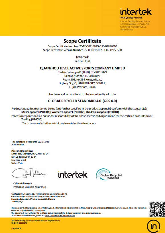 GRS-Certificate