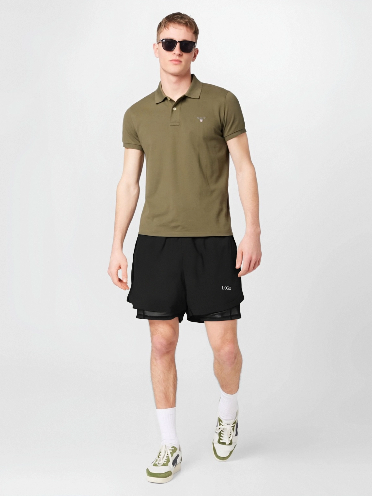 Men's Athletic Running Shorts Quick Dry Workout Shorts