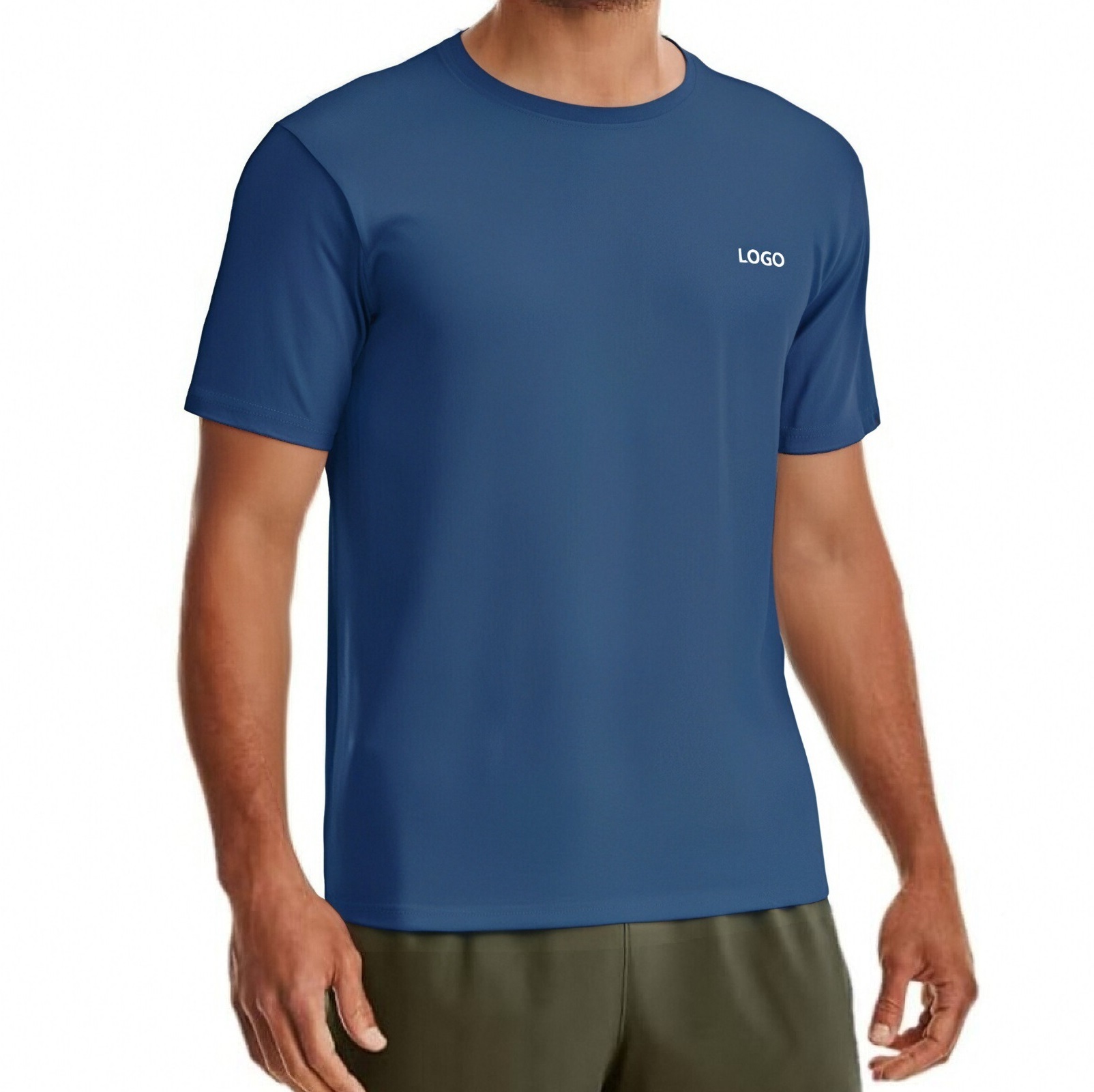 Camisa de pesca para hombre, manga corta, protección solar UV UPF 50+ SPF