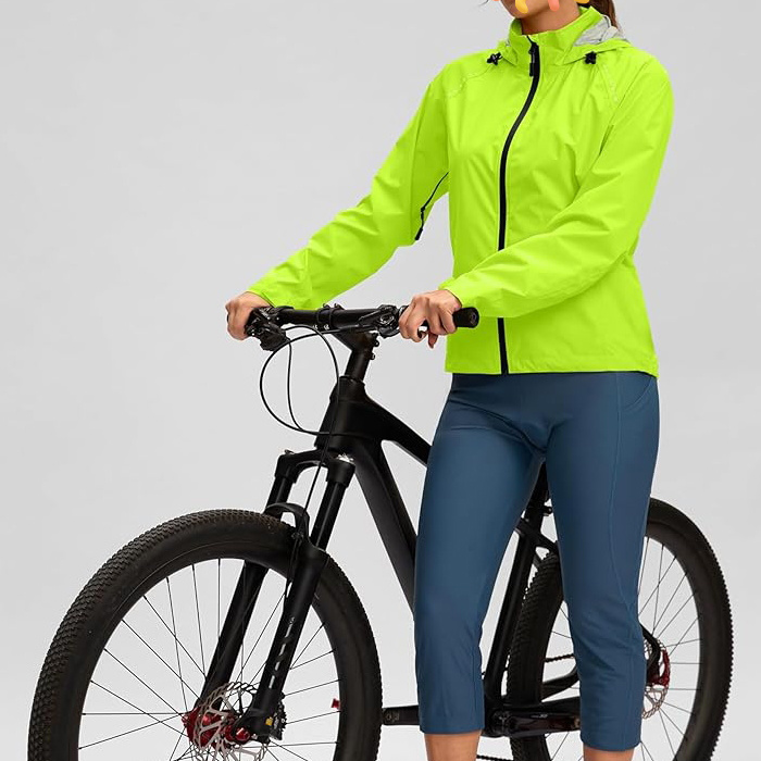 Women's Cycling Rain Jackets Waterproof Windbreaker Lightweight