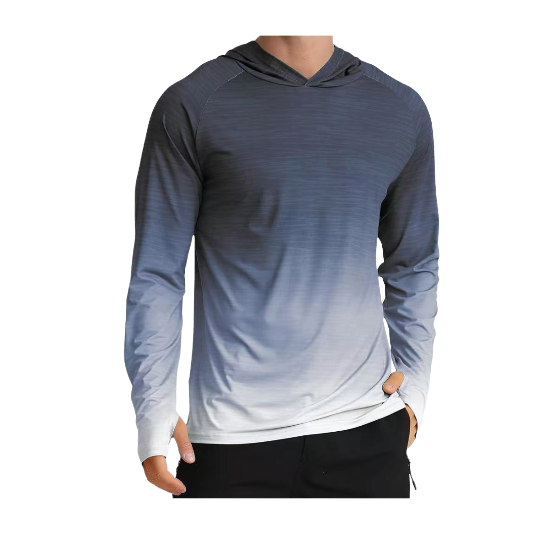 Fishing Shirts for Men Hoodie UPF 50+ Long Sleeve UV Protection SPF Rash Guard