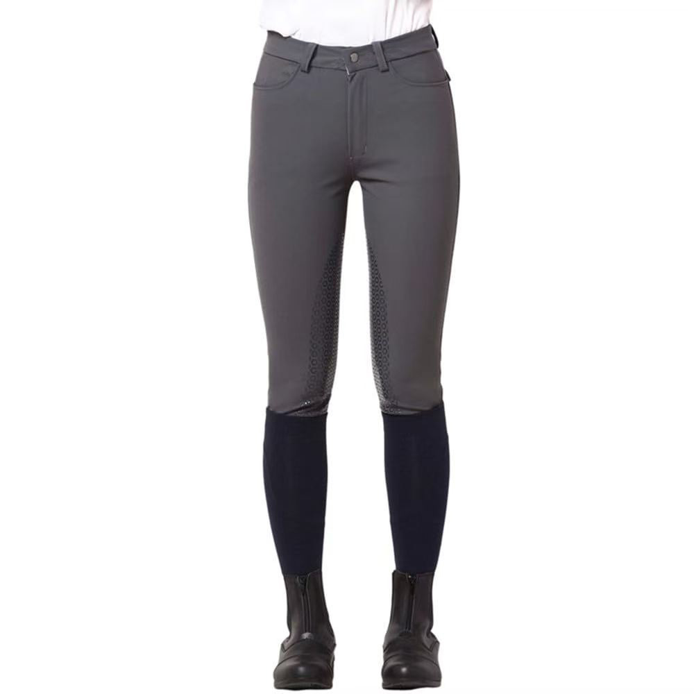 Pantalones de equitación para hombre con refuerzo de silicona en la rodilla