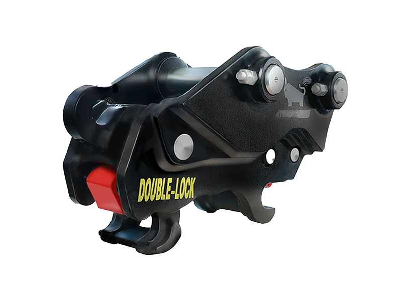 Double safety lock quick hitch