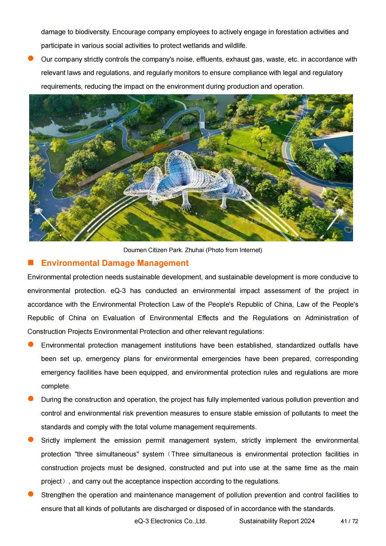 Sustainable development