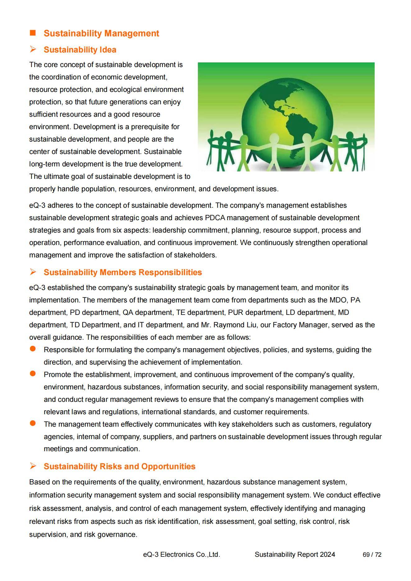 Sustainable development