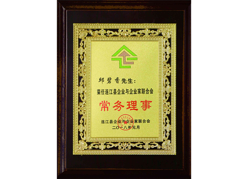 Executive director of the Lianjiang County Enterprise and Entrepreneur Federation Executive director of the Lianjiang County Enterprise and Entrepreneur Federation