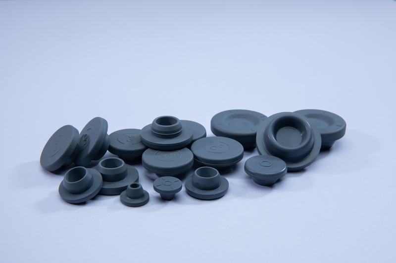 Tapón de goma para líquidos inyectables