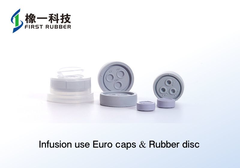 Infusion use Euro caps & Rubber disc