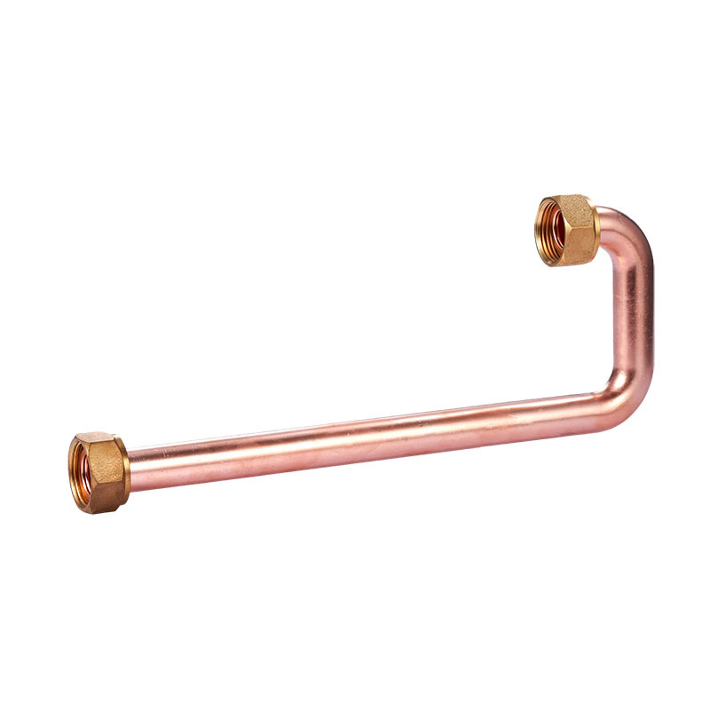 Purple copper reverse edge nut bent pipe