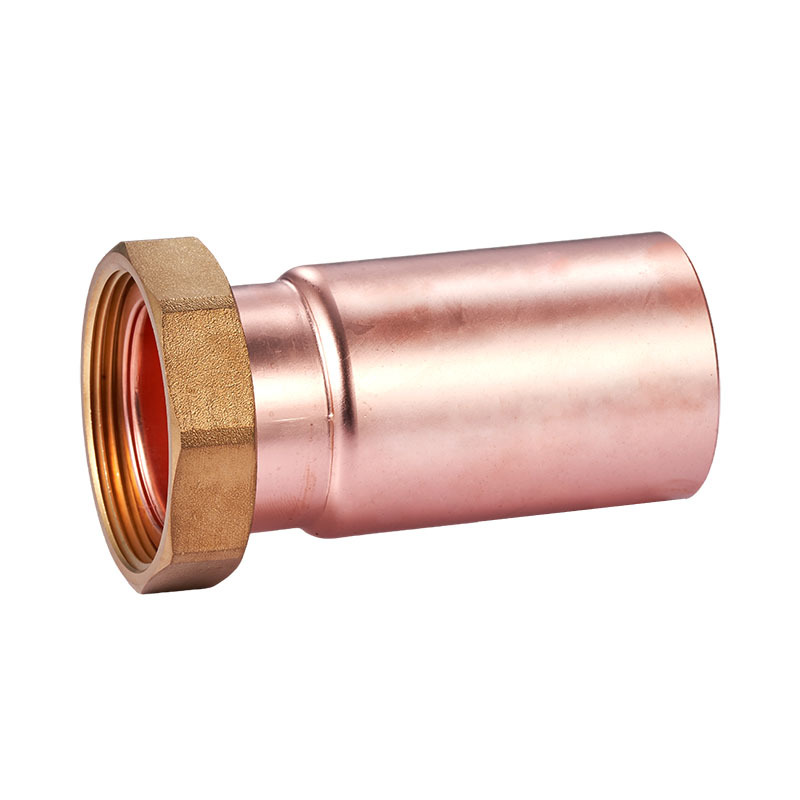 Purple copper counter-side nut through