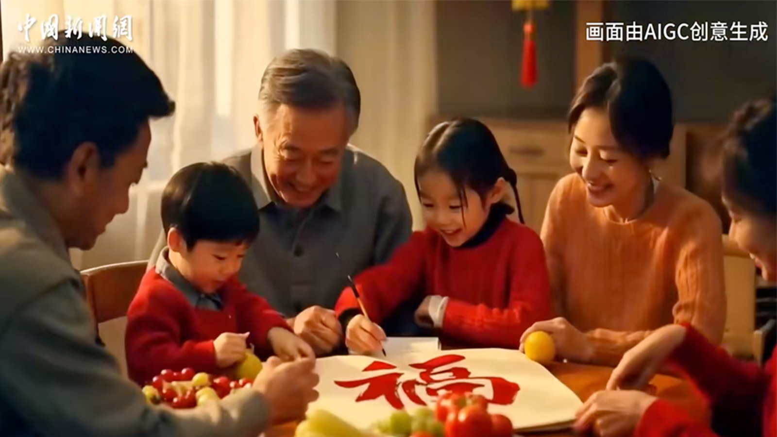 全網(wǎng)推送2025蛇年新春AIGC公益微電影《中國有福》
