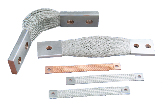 Flexible connectors made out of copper braids