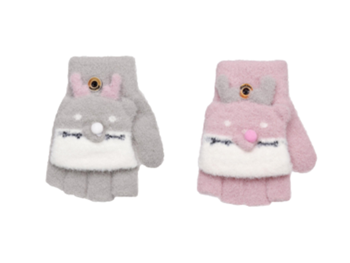 Convertible fingerless gloves(Children FLK-16)