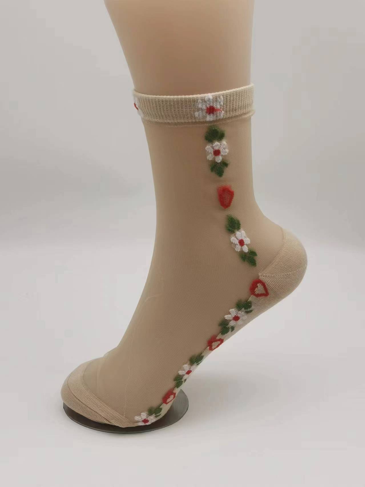 Women's socks-cotton bottom crystal silk(Item No.004)