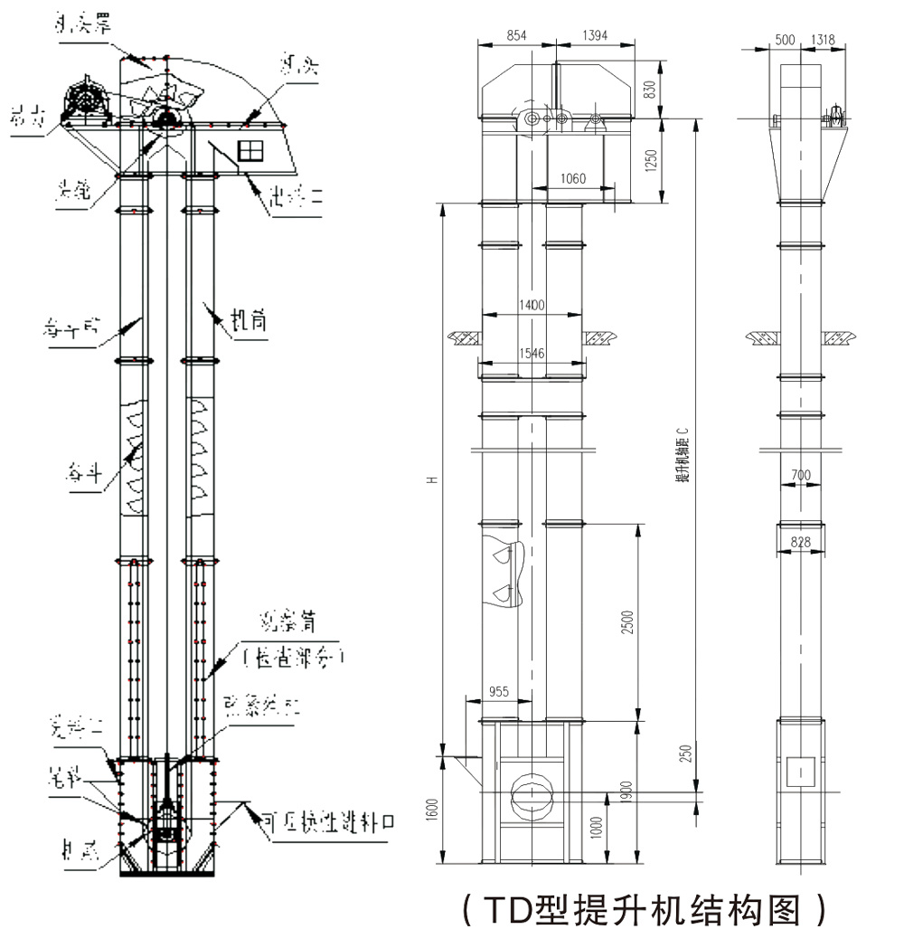 TH（G）型斗式提升機