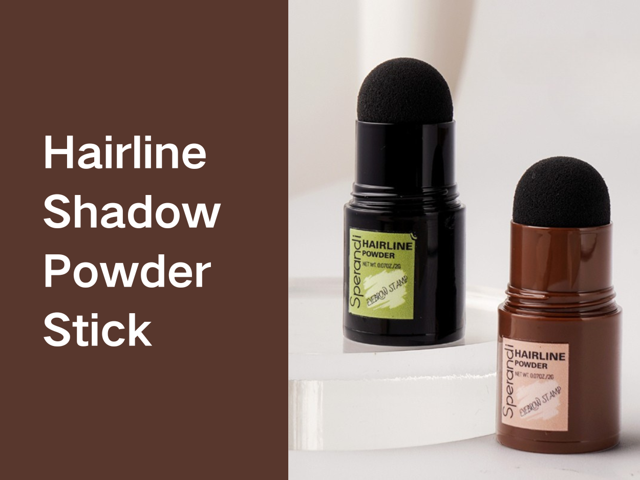 Barra de sombra en polvo para la línea del cabello para modificar el peinado