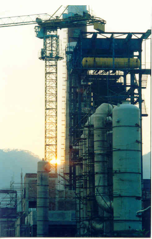 Installation of the Simao Paper Mill's WGZ50/3.82-4 alkali furnace