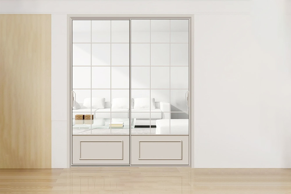 Sliding Door R-0602 Cream Grey