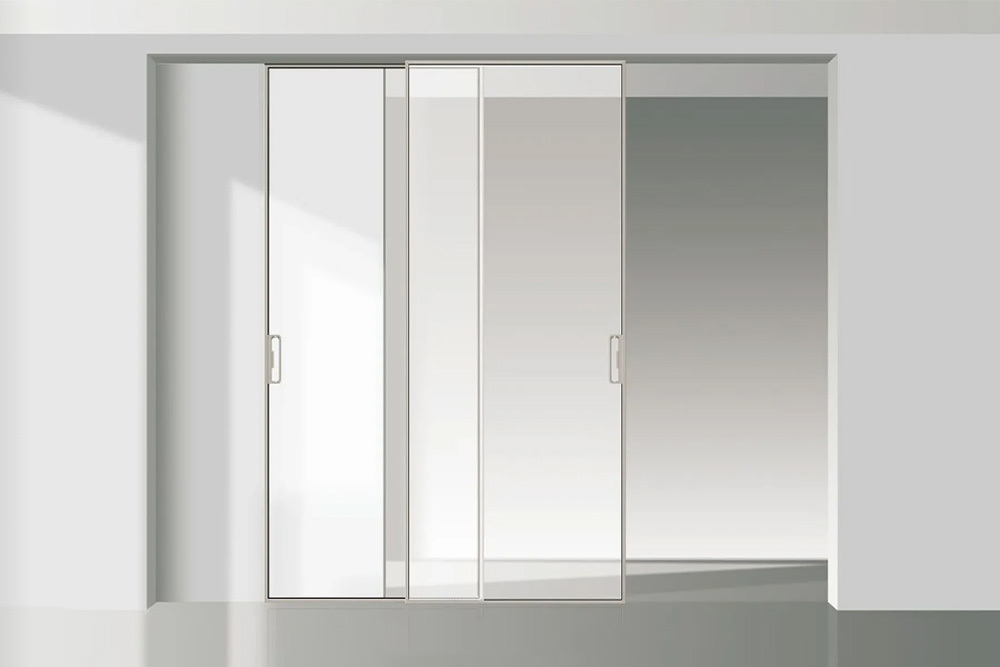 Glass Door  R-1202 Cream Grey