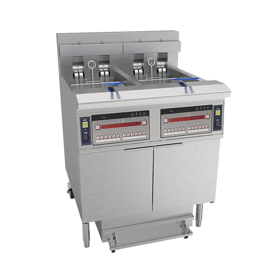 Twin-cylinder microcomputer fryer OFE-226
