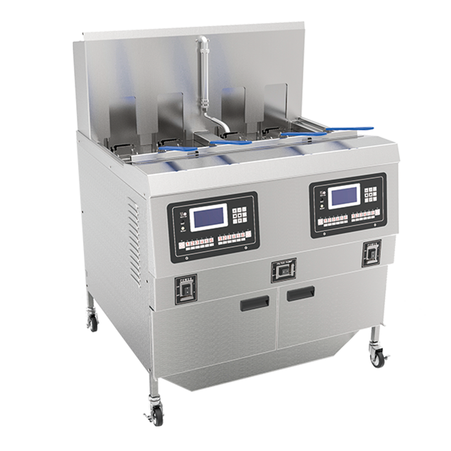 Automatic lifting double-cylinder microcomputer fryer OFG-H322L