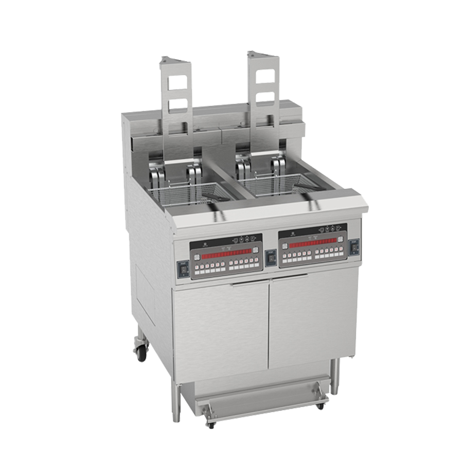 Automatic lifting double-cylinder microcomputer fryer OFE-H226