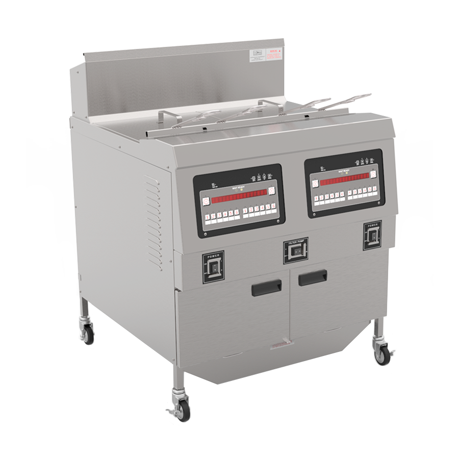 Twin-cylinder microcomputer fryer OFE-322