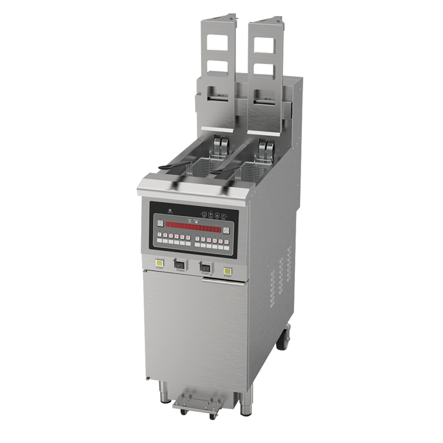 Automatic lifting double-cylinder microcomputer electric fryer OFE-H275