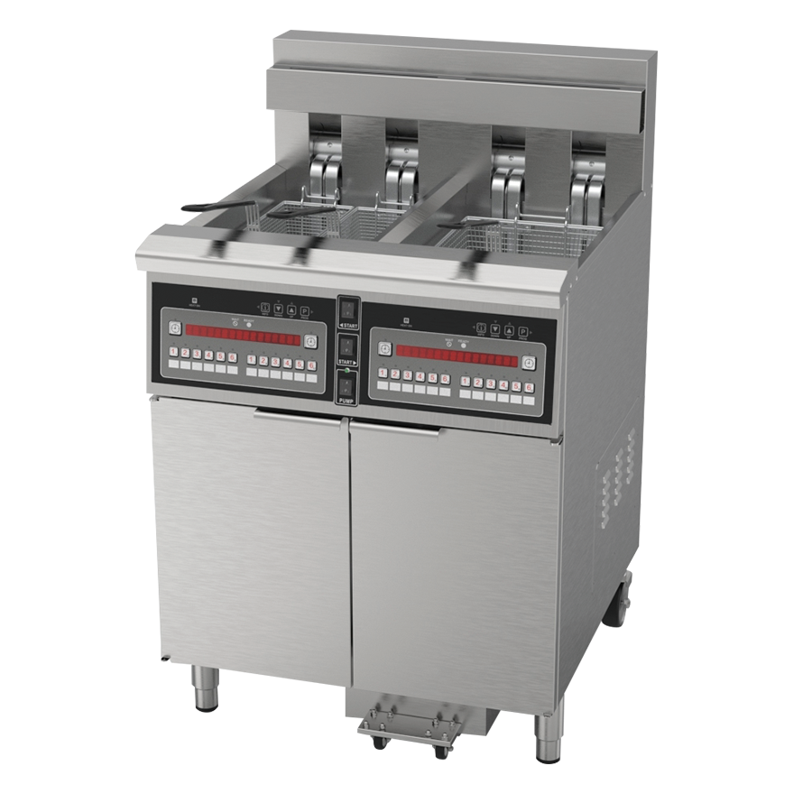 Double-cylinder microcomputer electric fryer OFE-215