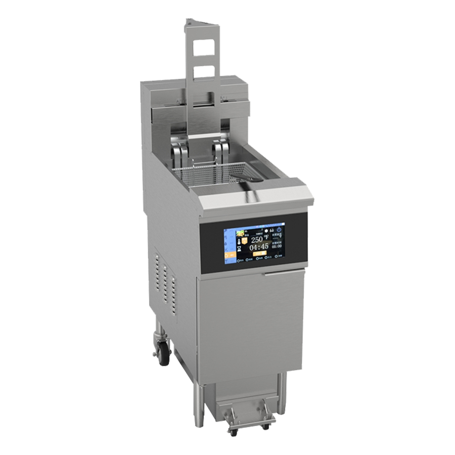 Automatic lifting single-cylinder touch screen electric fryer CNIX-H126L
