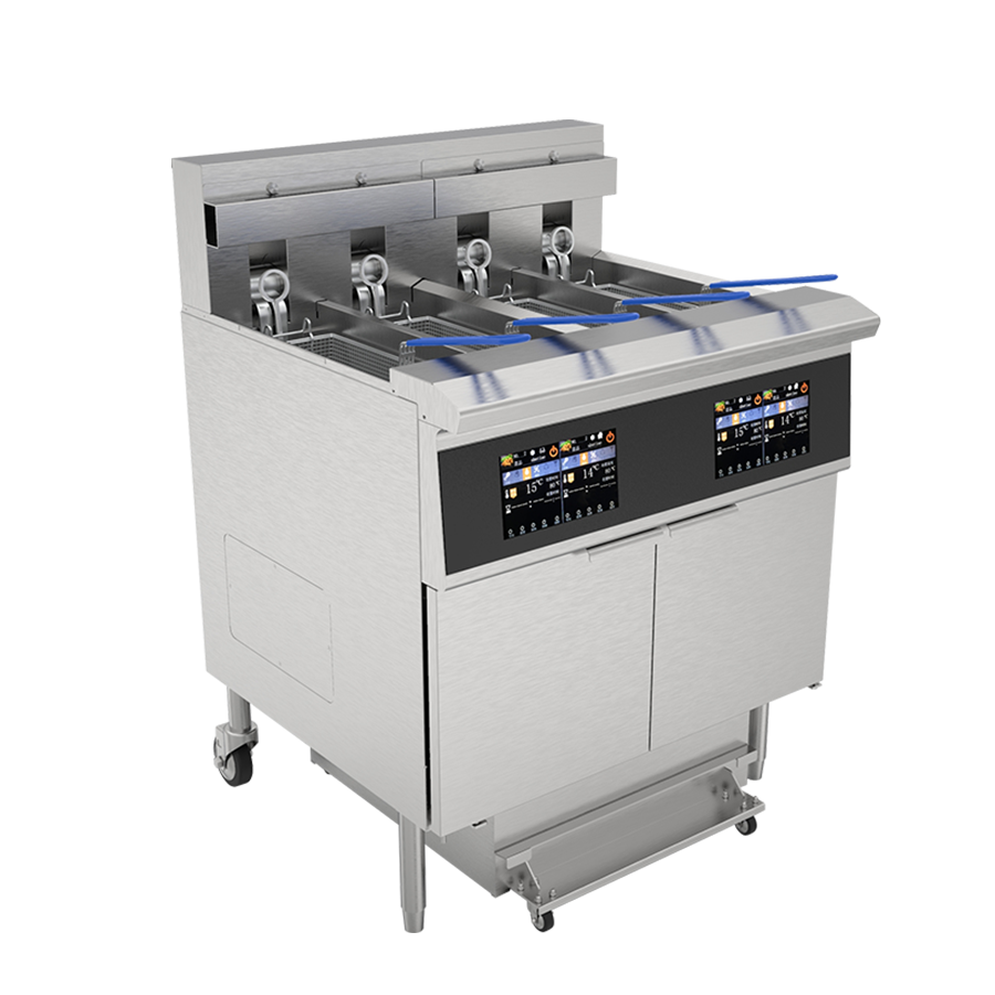 Four-cylinder touchscreen electric fryer CNIX-413L
