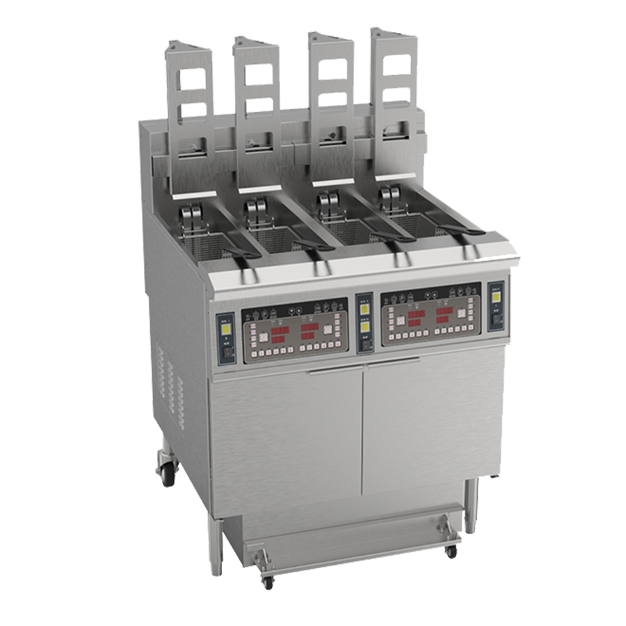 Automatic lifting four-cylinder microcomputer electric fryer OFE-H413