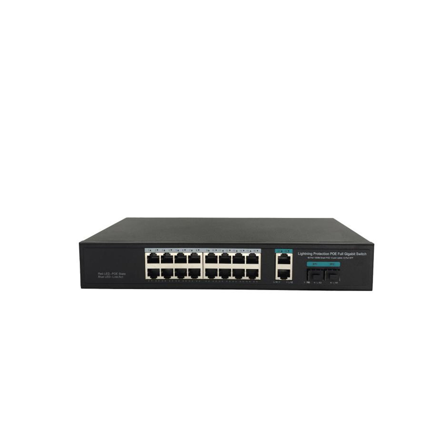 16+2 Full Gigabit POE Switch Parameters  (200w-desktop)