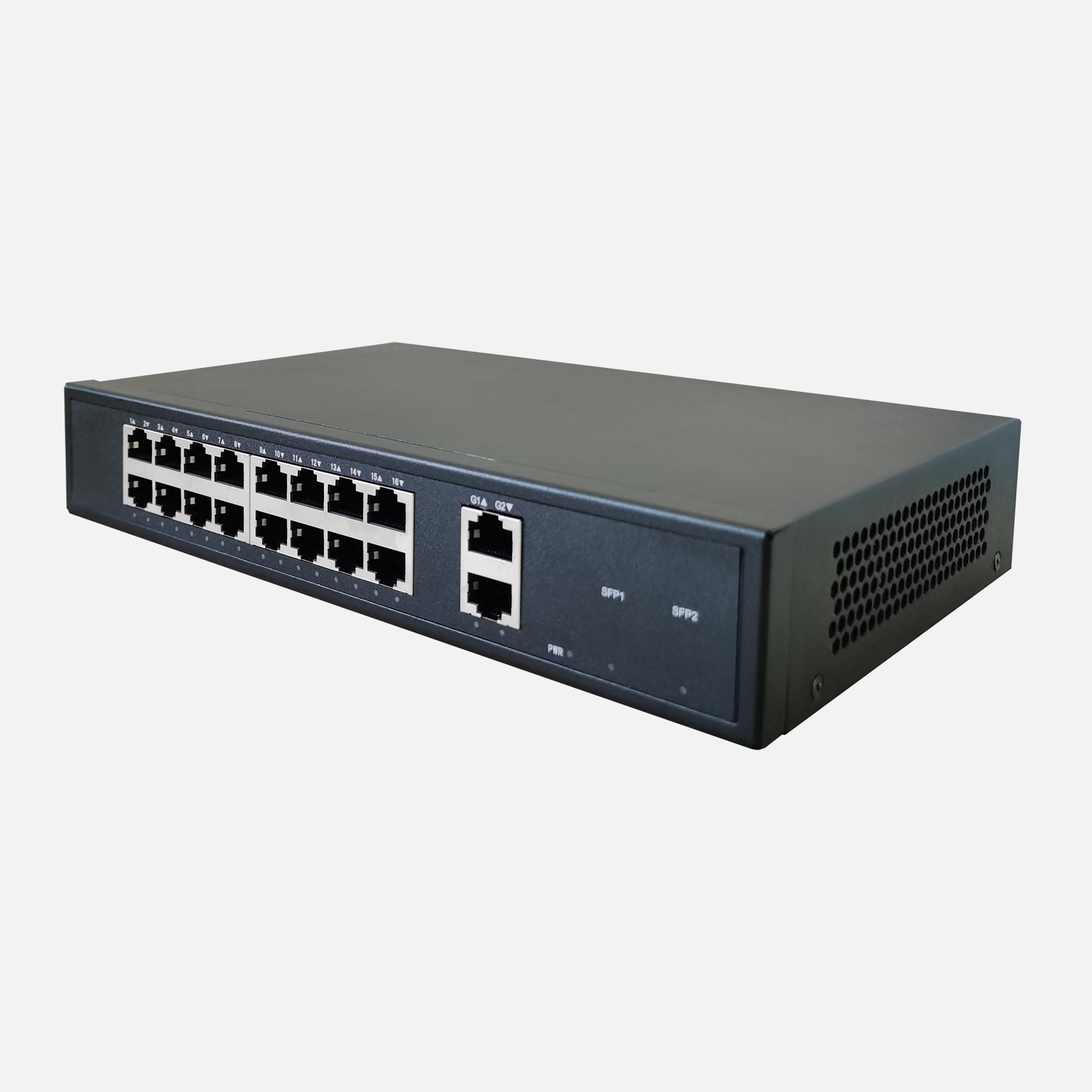 16+2 Gigabit Switch - Desktop - Expandable with 2 Optical Ports