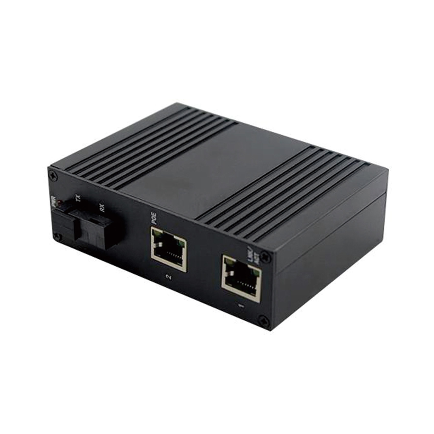 Industrial Grade Megabit 1 SC 2 RJ45 Optical Media Converter
